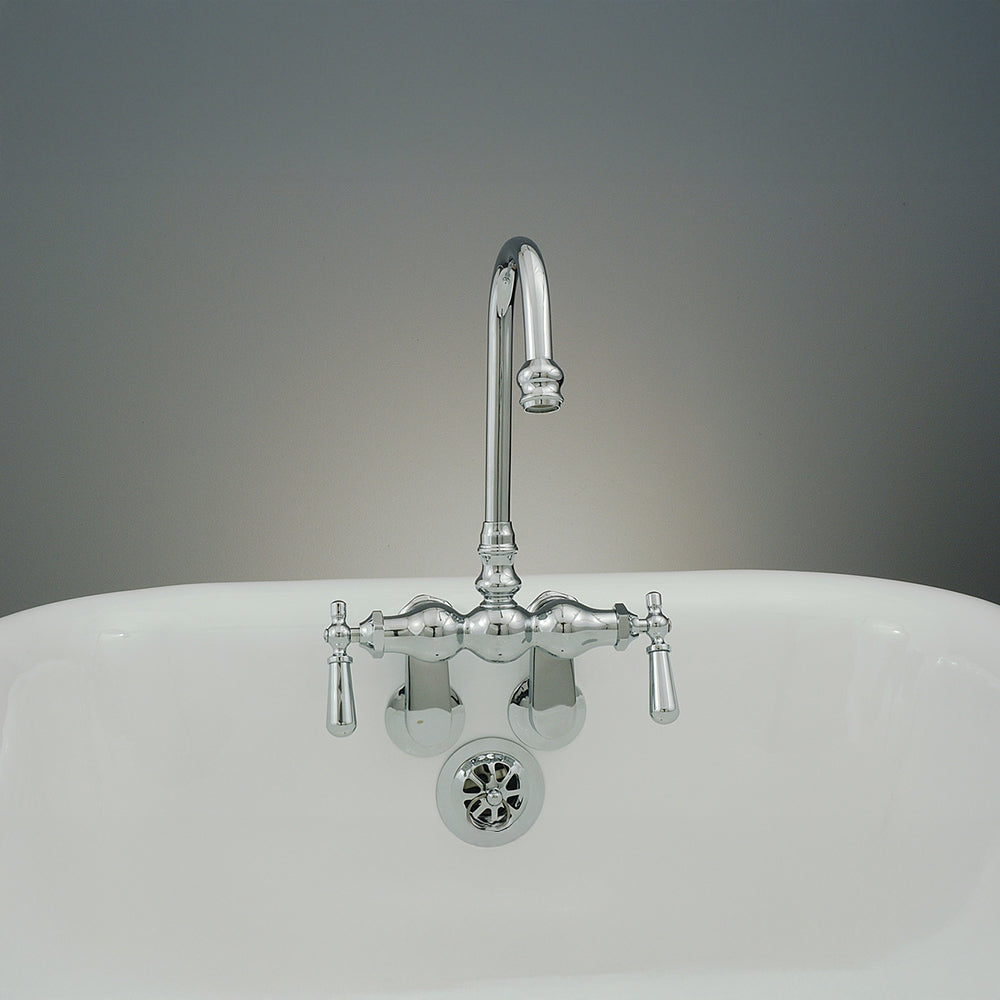 Strom Living Tub Faucet with Adjustable Centers, Handles and Gooseneck Spout