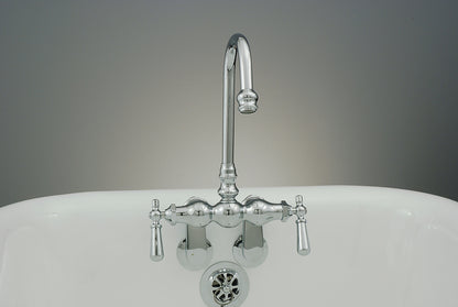 Strom Living Tub Faucet with Adjustable Centers, Handles and Gooseneck Spout