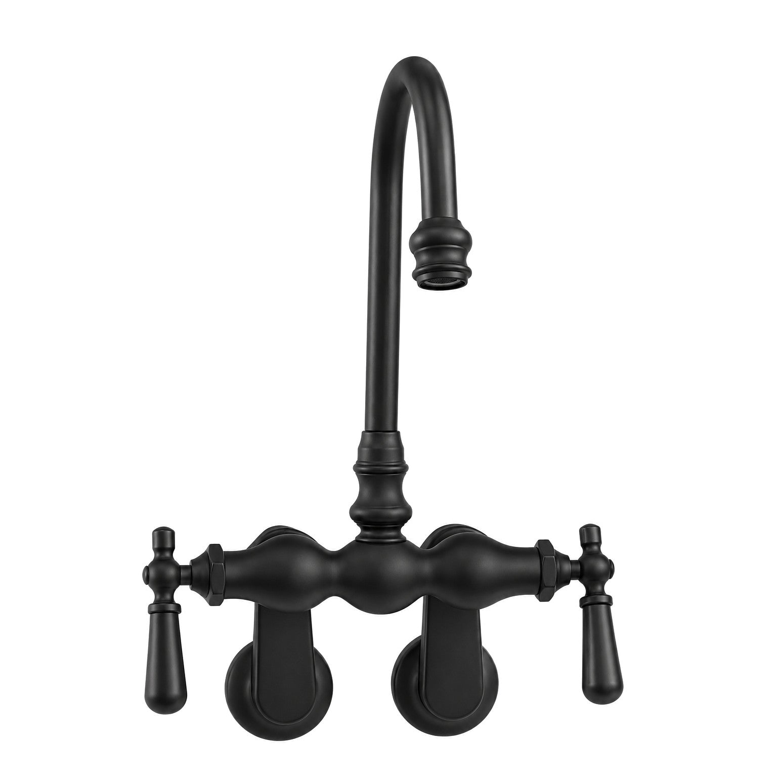Tub Mount Gooseneck Faucet Lever Handles P0804 | Strom Living - Tub Fillers