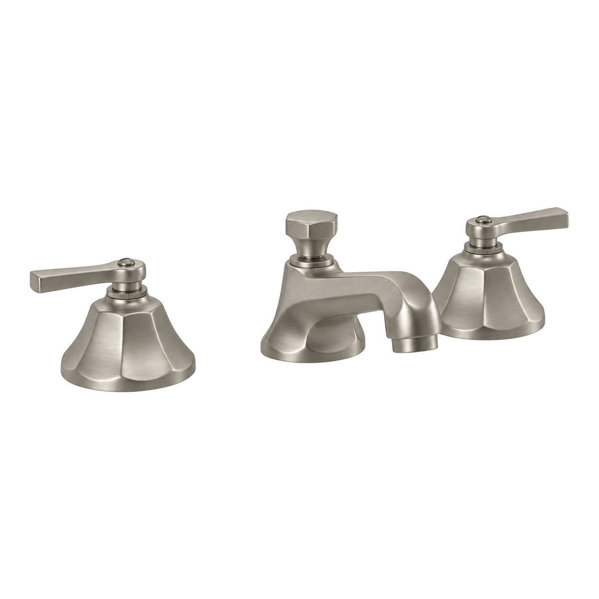 Mississippi Deck Mount Widespread Lavatory Faucet P0805 in Matte Nickel
