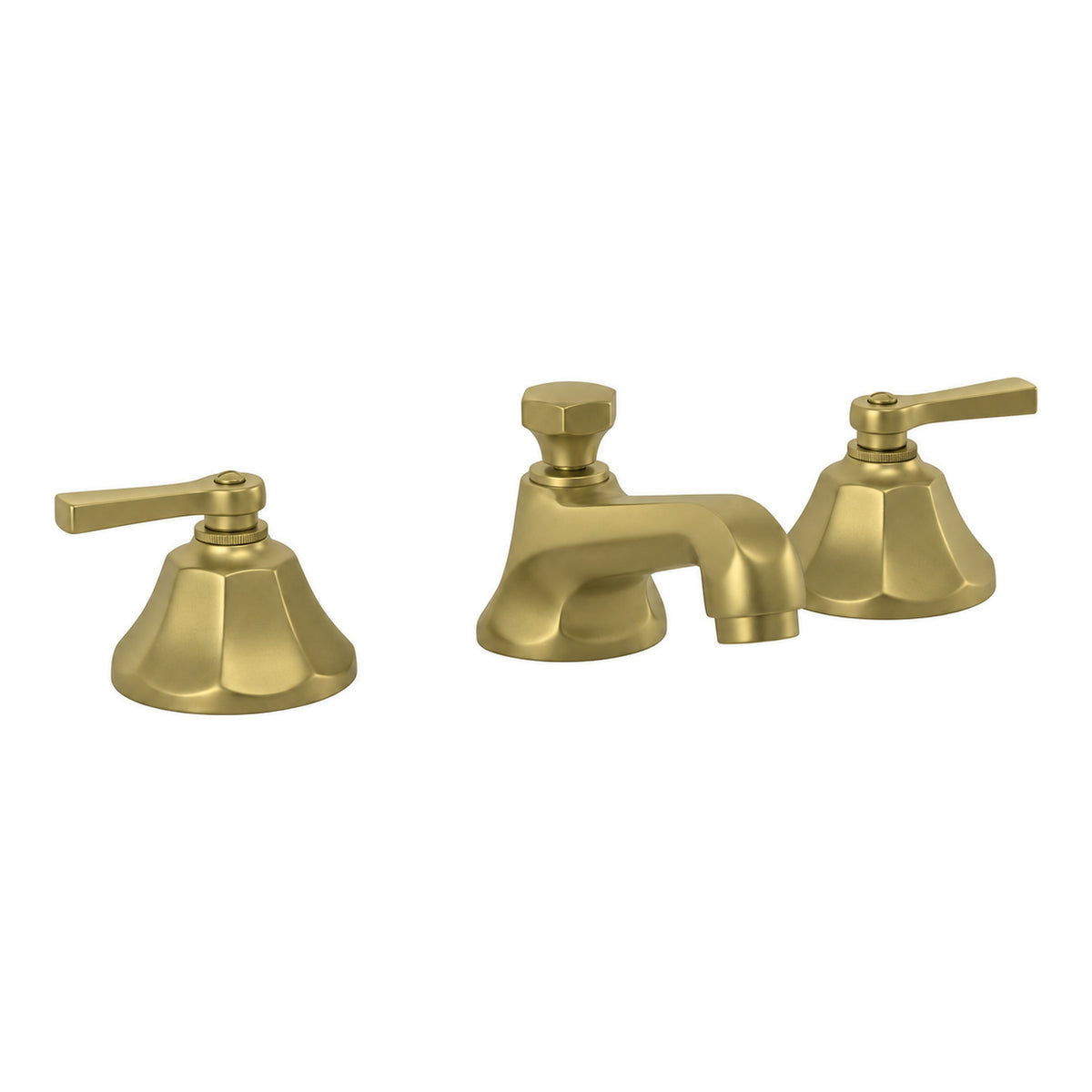 Mississippi Deck Mount Widespread Lavatory Faucet P0805 in Raw Brass