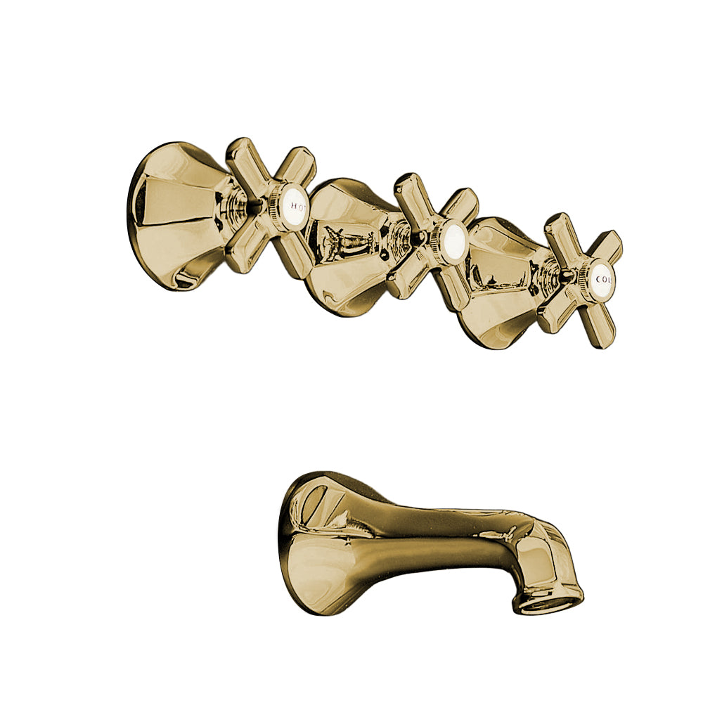 Mississippi In-Wall Tub Filler Deco Lever Handles P0807 | Strom Living - Showers