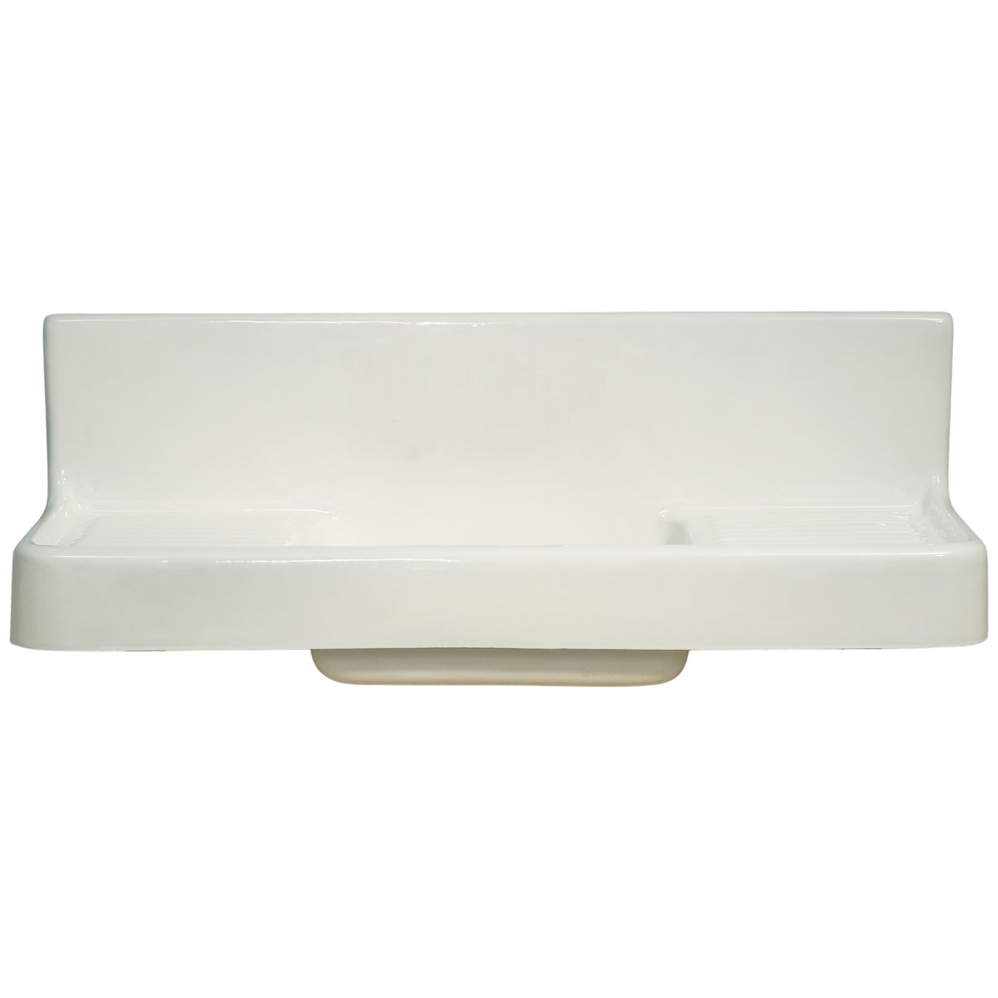 Strom Living P0812 The Clarion, 60" Cast Iron Farmhouse Sink with Drainboard Sink