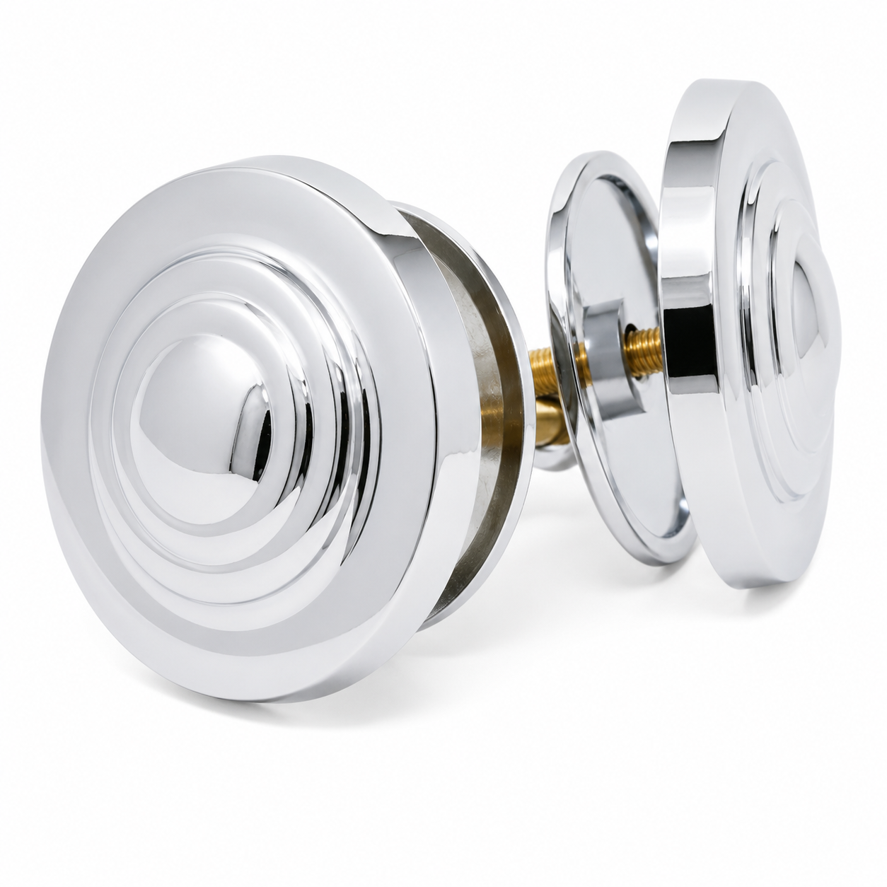 Tub Hole Covers Pair with 2 3, 8" Diameter P0816 | Strom Living Chrome - Faucet Parts
