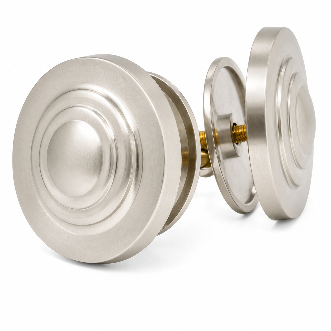 Tub Hole Covers Pair with 2 3, 8" Diameter P0816 | Strom Living Matte Nickel - Faucet Parts