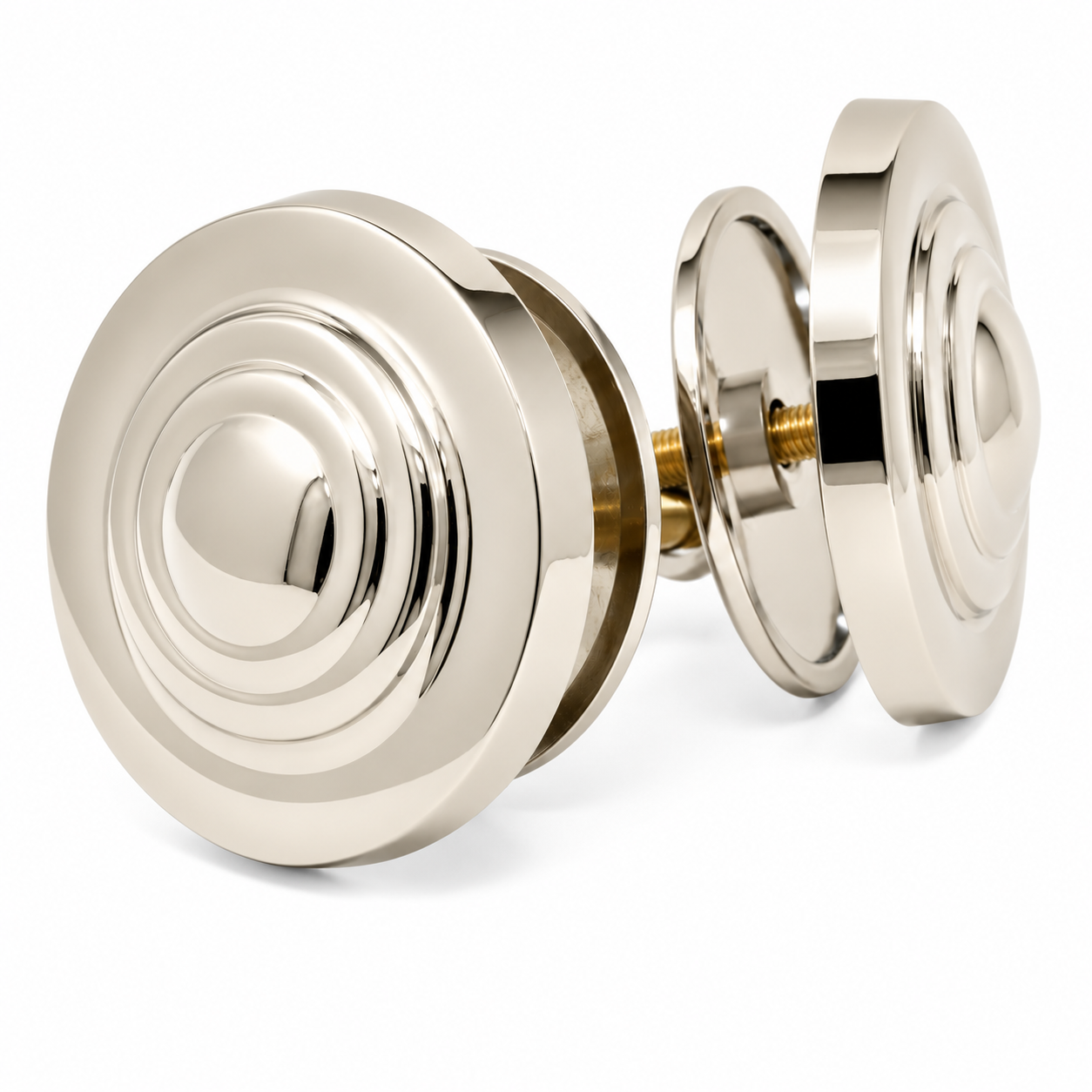 Tub Hole Covers Pair with 2 3, 8" Diameter P0816 | Strom Living Polished Nickel - Faucet Parts