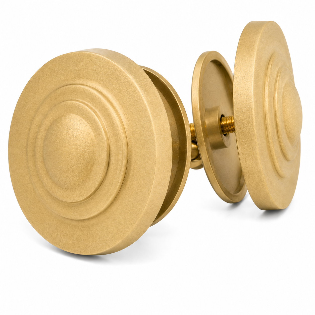 Tub Hole Covers Pair with 2 3, 8" Diameter P0816 | Strom Living Raw Brass - Faucet Parts