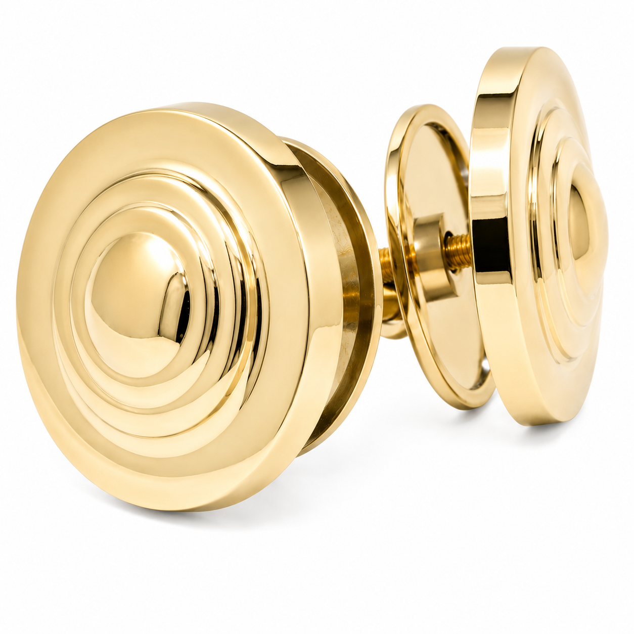 Tub Hole Covers Pair with 2 3, 8" Diameter P0816 | Strom Living Supercoat Brass - Faucet Parts