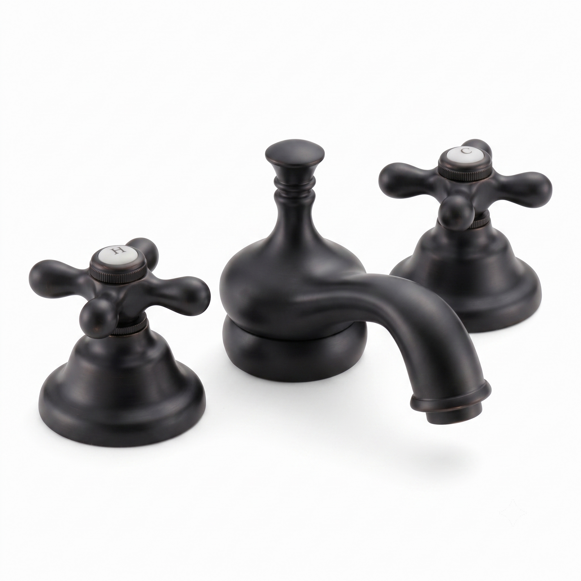 Sacramento Widespread Lavatory Faucet P0820 | Strom Living Satin Black - Bathroom Faucets