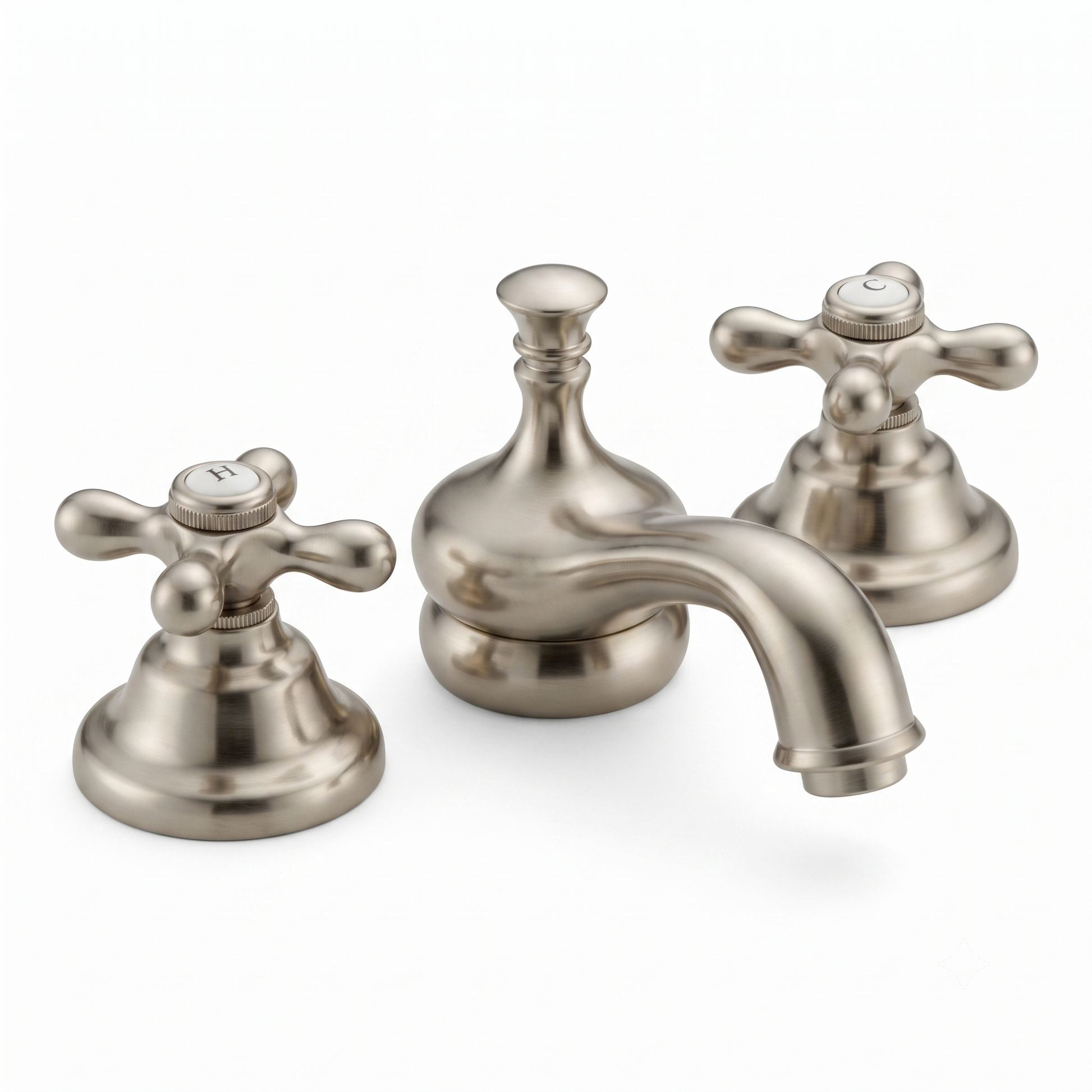 Sacramento Widespread Lavatory Faucet P0820 | Strom Living Matte Nickel - Bathroom Faucets