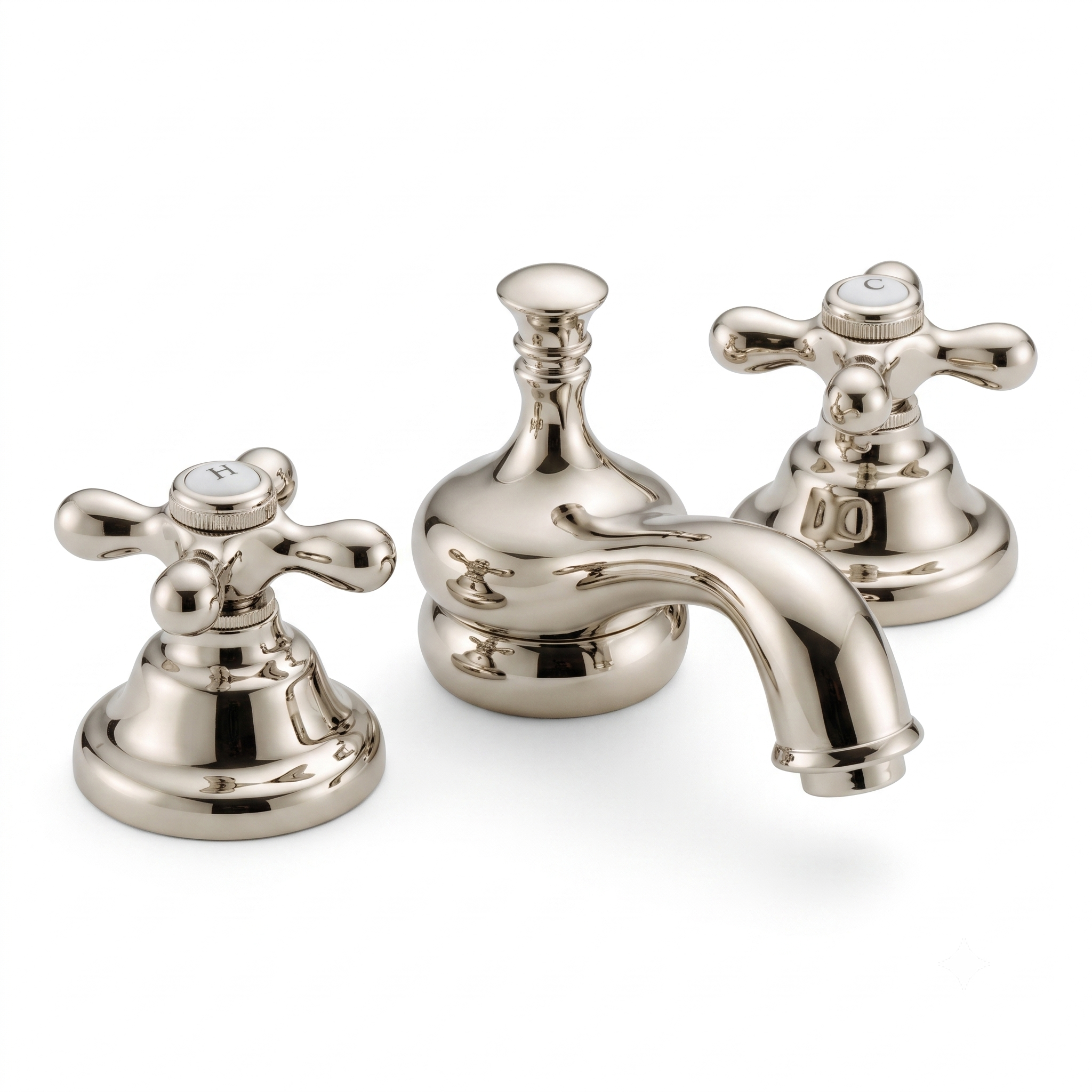 Sacramento Widespread Lavatory Faucet P0820 | Strom Living Polished Nickel - Bathroom Faucets