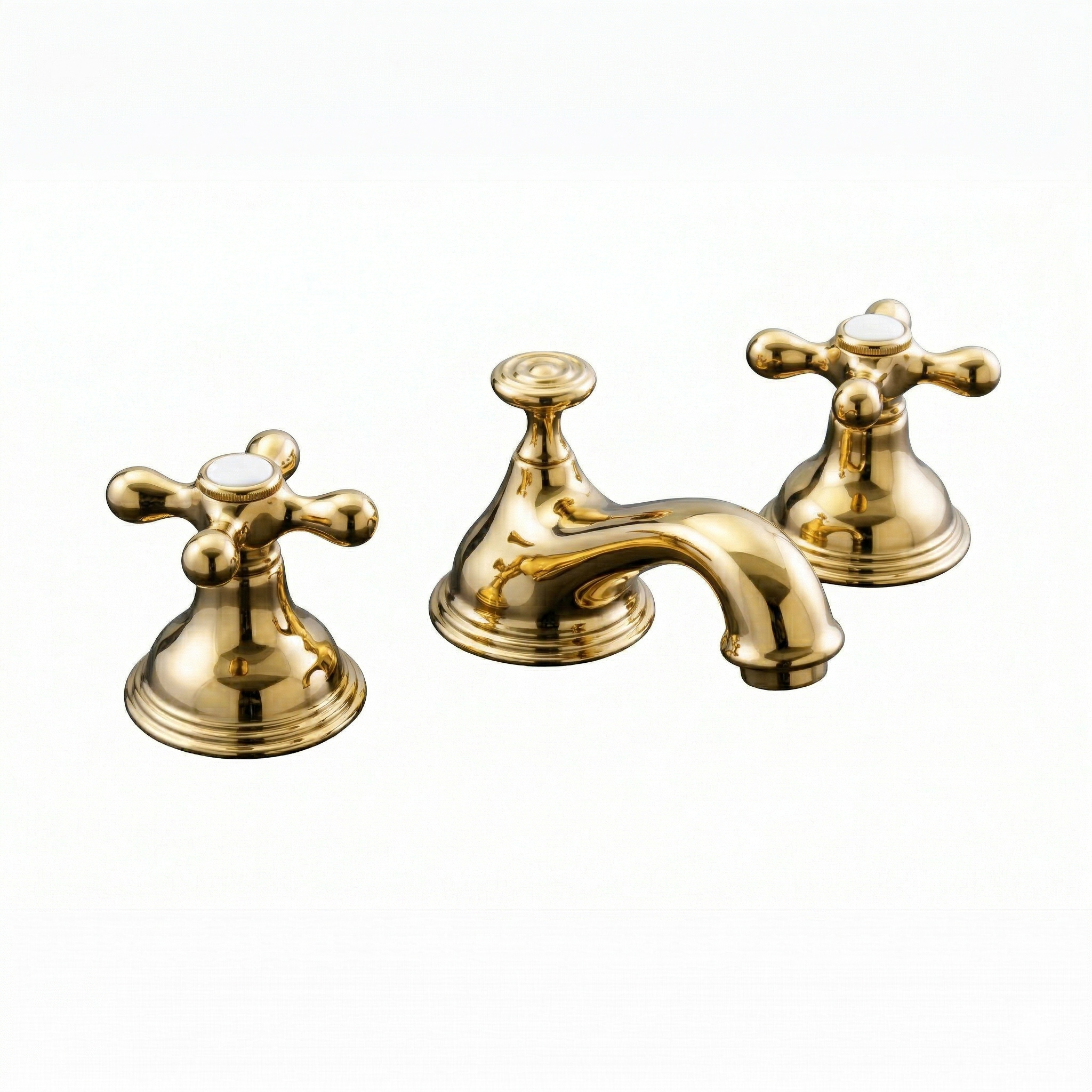 Sacramento Widespread Lavatory Faucet P0820 | Strom Living Polished Brass - Bathroom Faucets