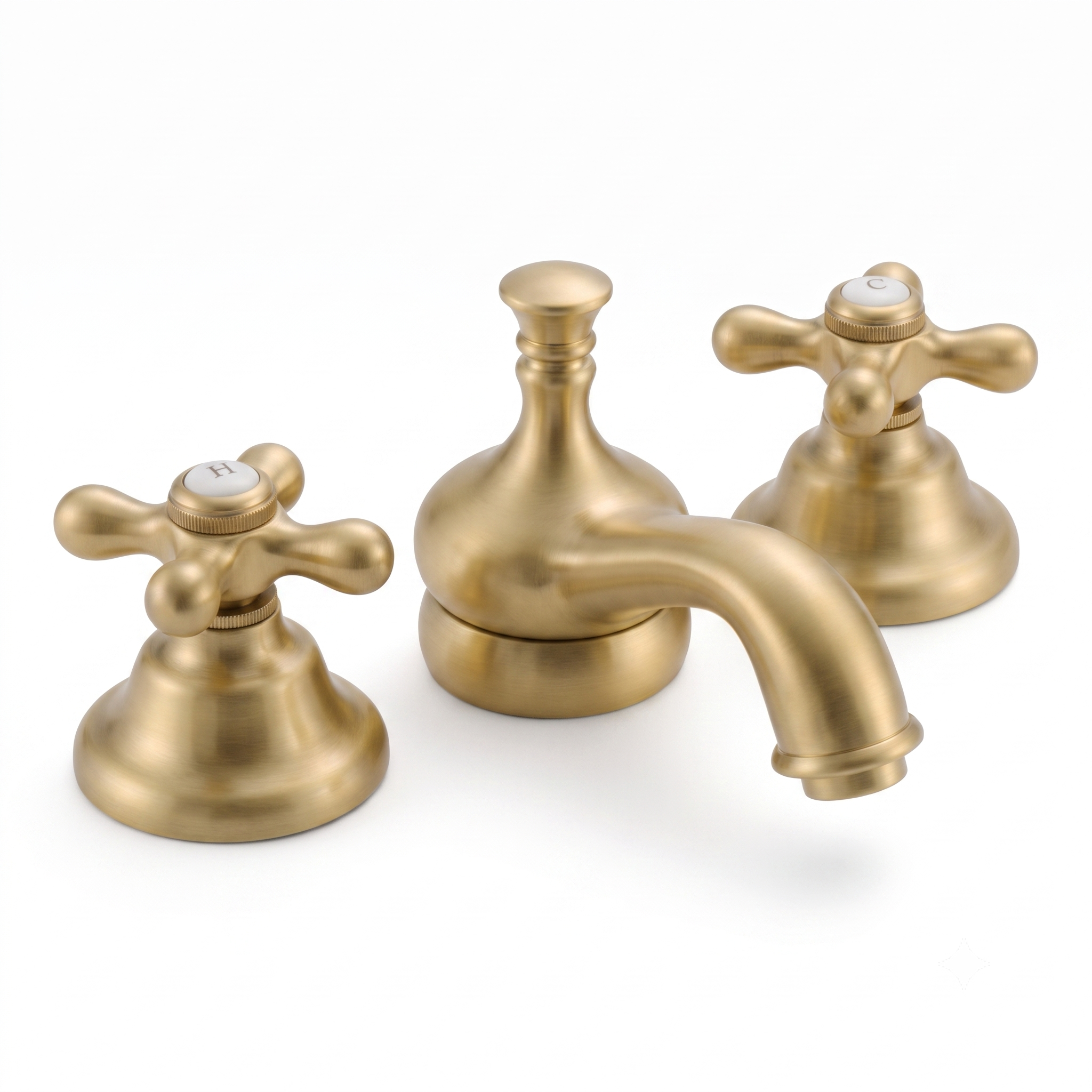 Sacramento Widespread Lavatory Faucet P0820 | Strom Living Raw Brass - Bathroom Faucets
