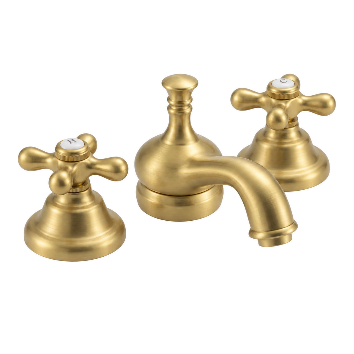 Sacramento Widespread Lavatory Faucet P0820 in Satin Brass