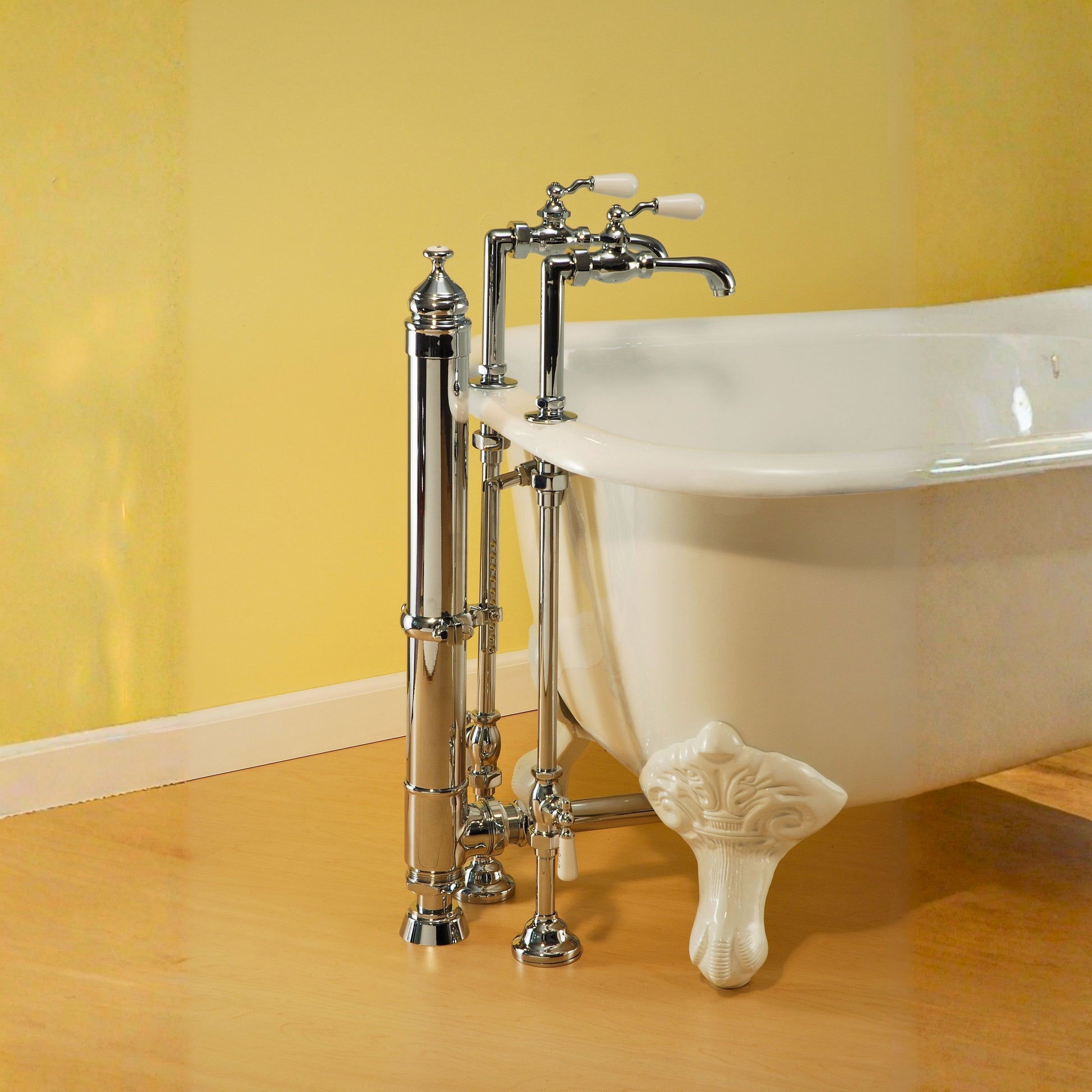 Strom Living 26.5" Tower Drain with Waste Tube and Drain Strainer/IPS Connections - Bathtub Components