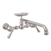 Columbia Kitchen Faucet with Wall Mount Coupler Pair and Soap Dish P0834 | Strom Living