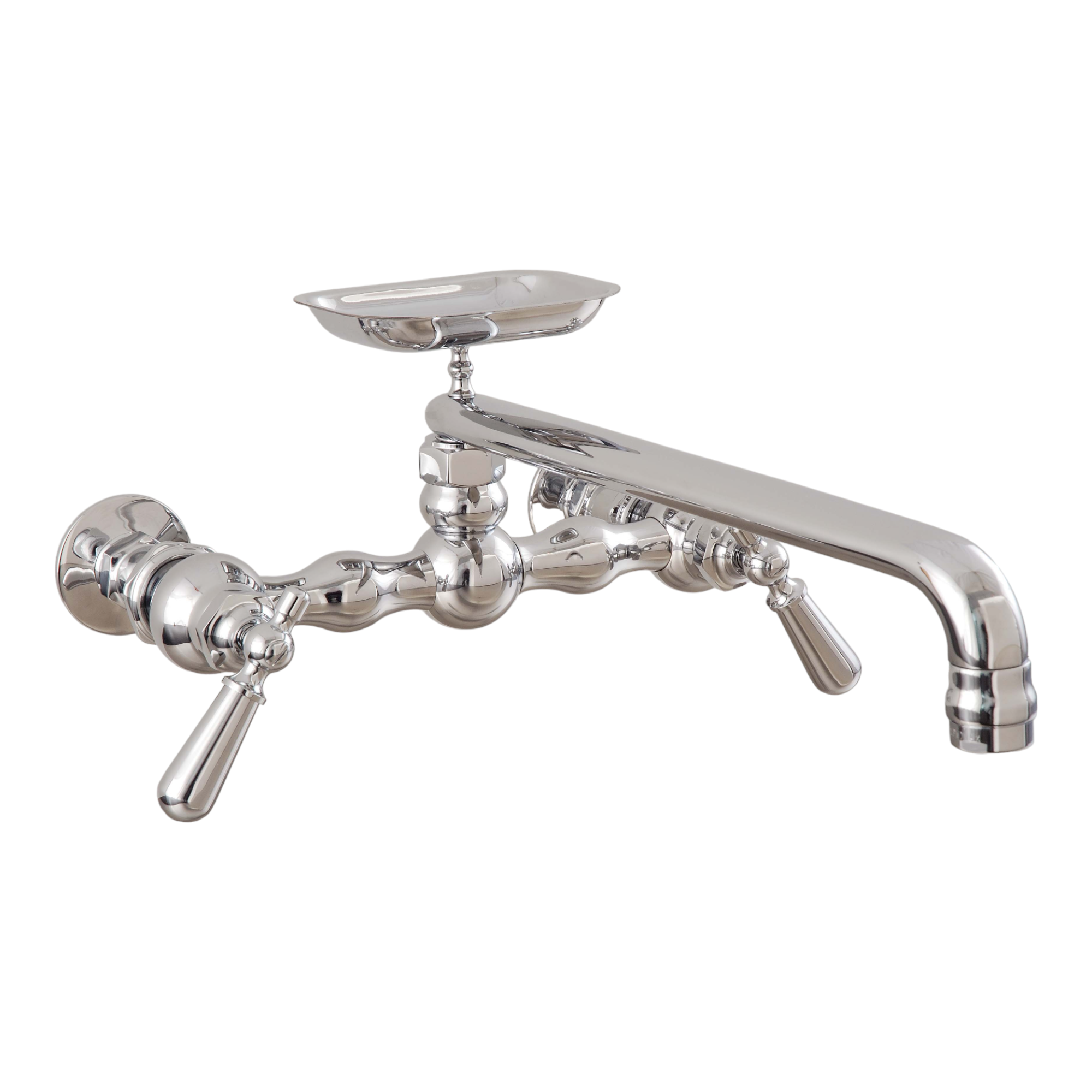 Columbia Kitchen Faucet with Wall Mount Coupler Pair and Soap Dish P0834 | Strom Living