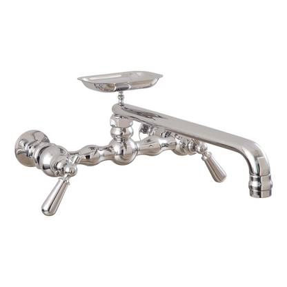 Strom Living Columbia Kitchen Faucet with Wall Mount Coupler Pair and Soap Dish