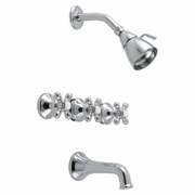 Sacramento In-Wall Tub & Shower Set P0844 | Strom Living Chrome - Showers
