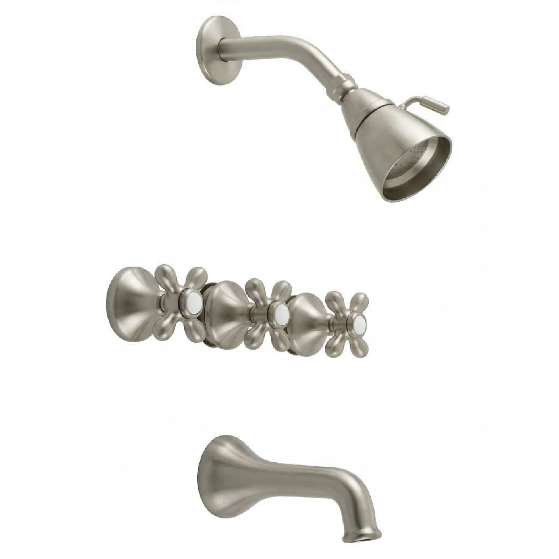 Sacramento In-Wall Tub & Shower Set P0844 | Strom Living Matte Nickel - Showers