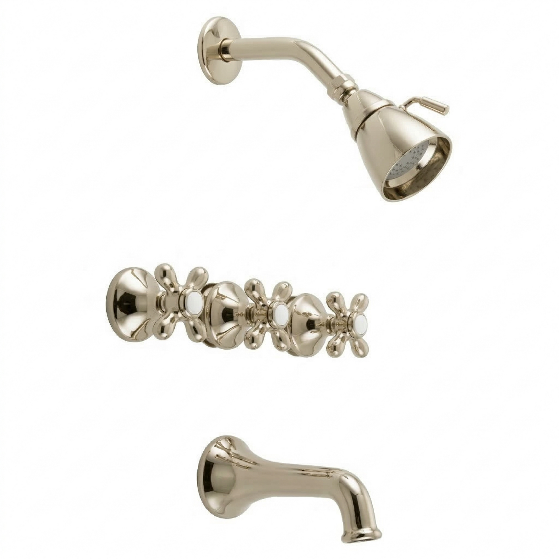 Sacramento In-Wall Tub & Shower Set P0844 | Strom Living Polished Nickel - Showers