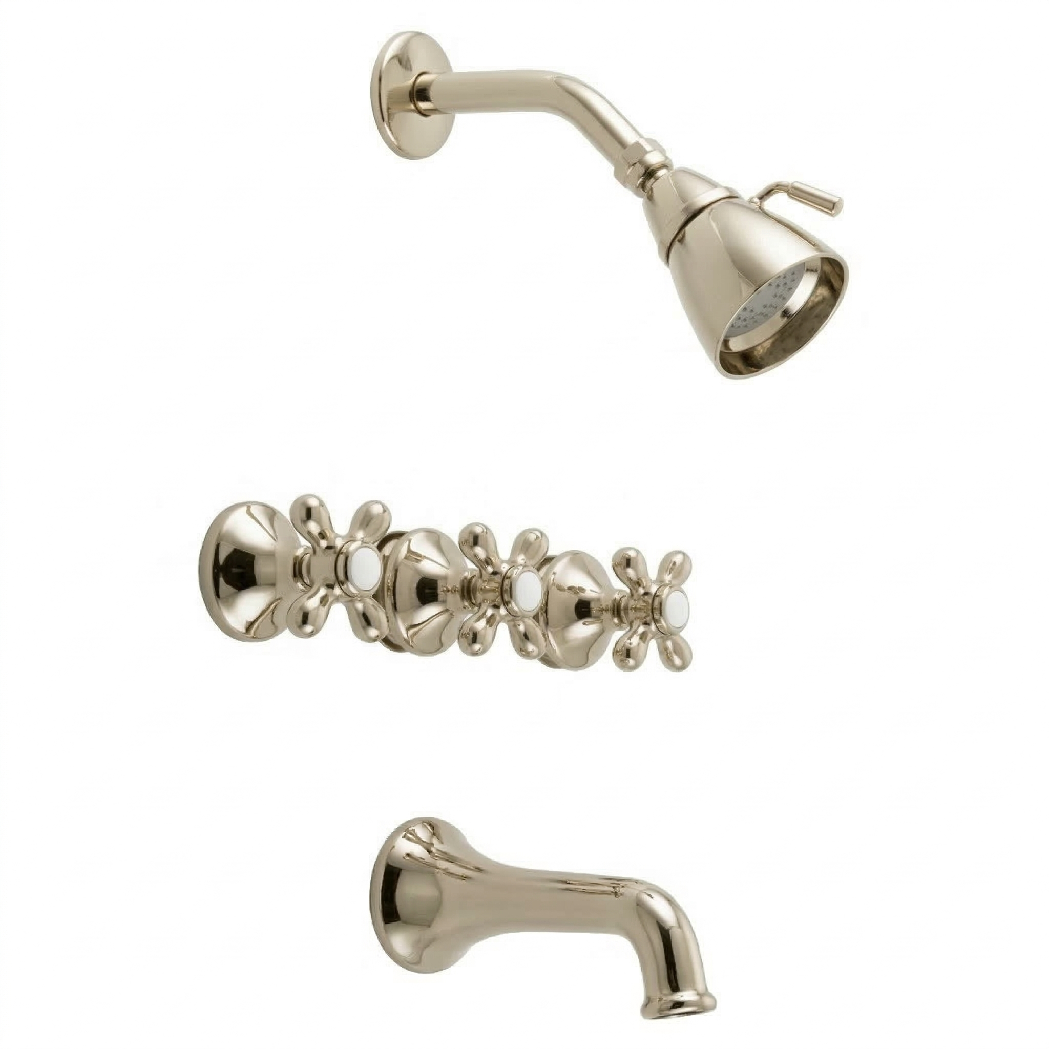 Sacramento In-Wall Tub & Shower Set P0844 | Strom Living Polished Nickel - Showers