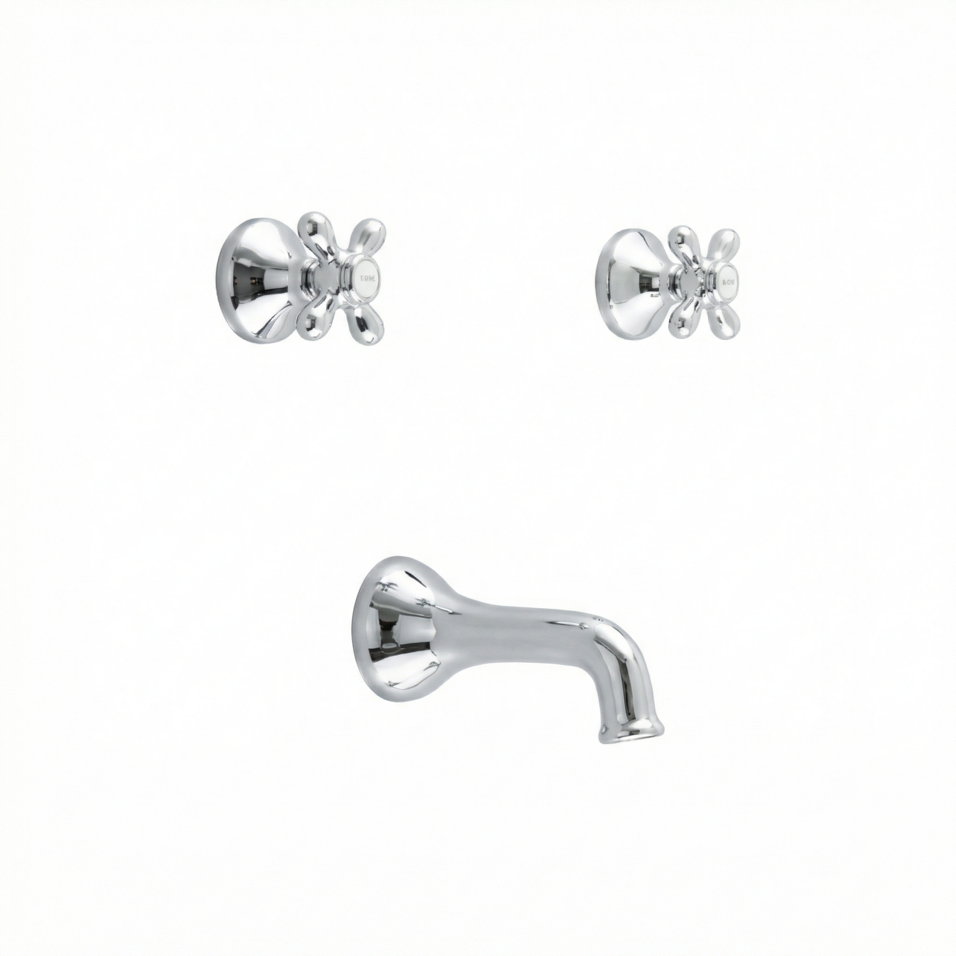 Sacramento In-Wall Tub Filler Set P0845 | Strom Living Chrome - Showers