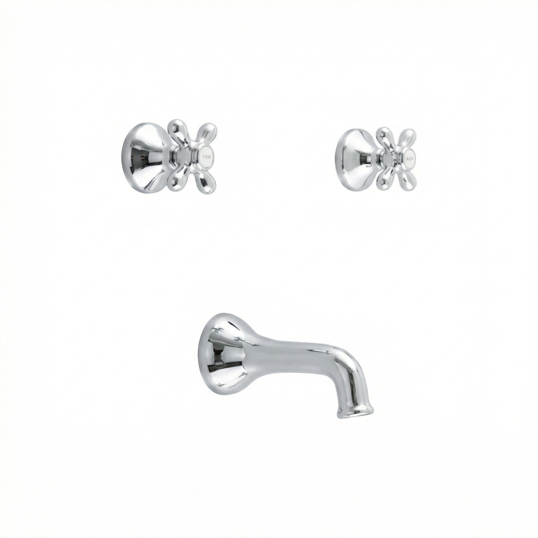 Sacramento In-Wall Tub Filler Set P0845 | Strom Living Chrome - Showers