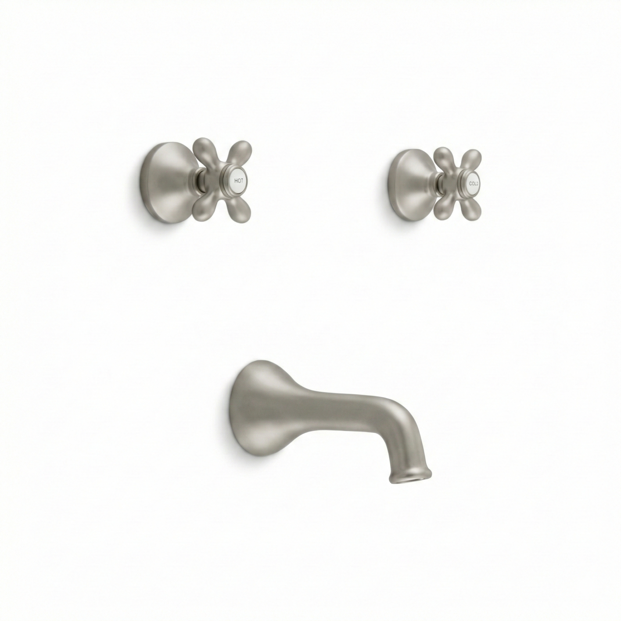 Sacramento In-Wall Tub Filler Set P0845 | Strom Living Matte Nickel - Showers