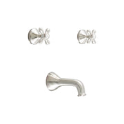 Sacramento In-Wall Shower Set With Cross Handle, Solid Brass Construction, and Spout P0845 | Strom Living