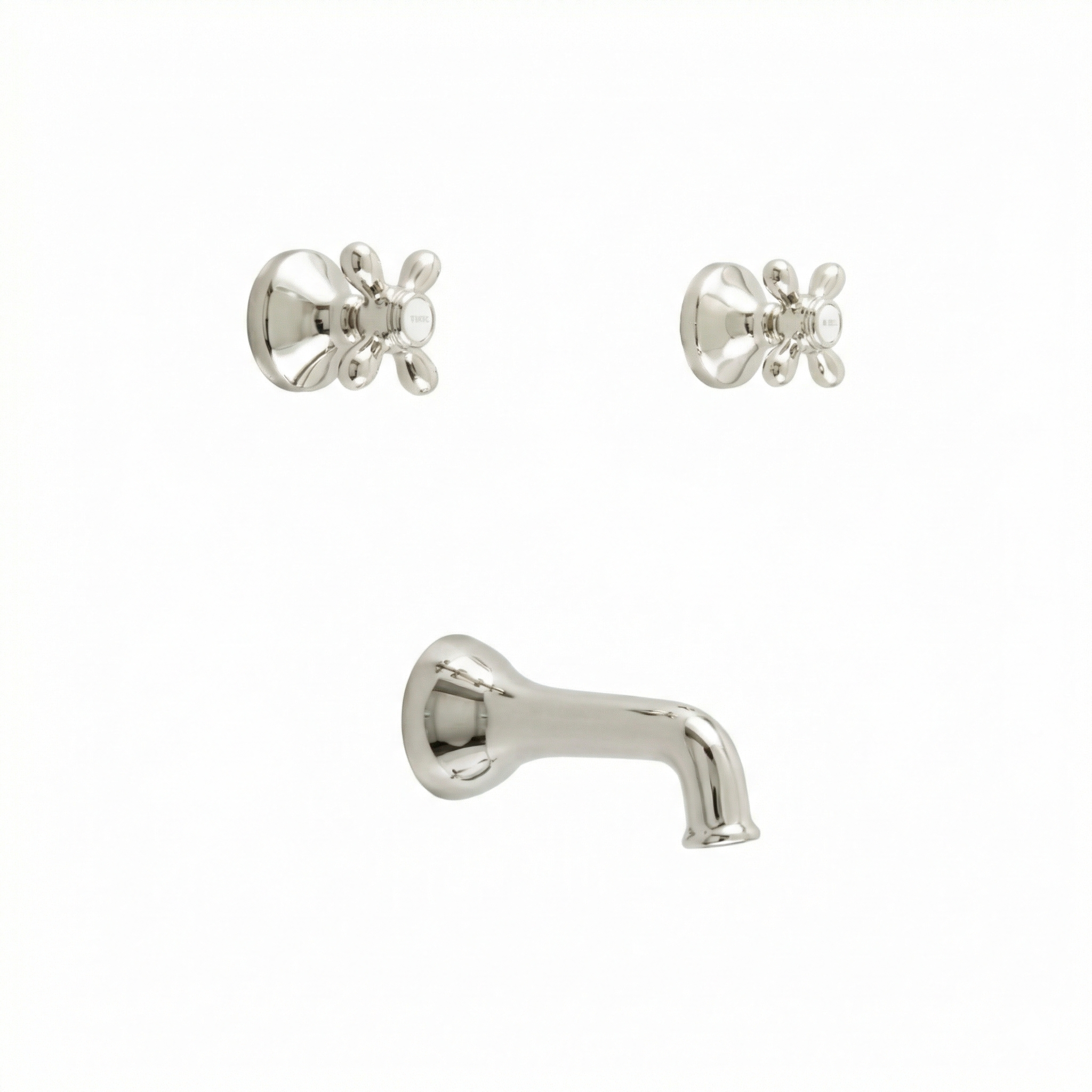 Sacramento In-Wall Tub Filler Set P0845 | Strom Living Polished Nickel - Showers