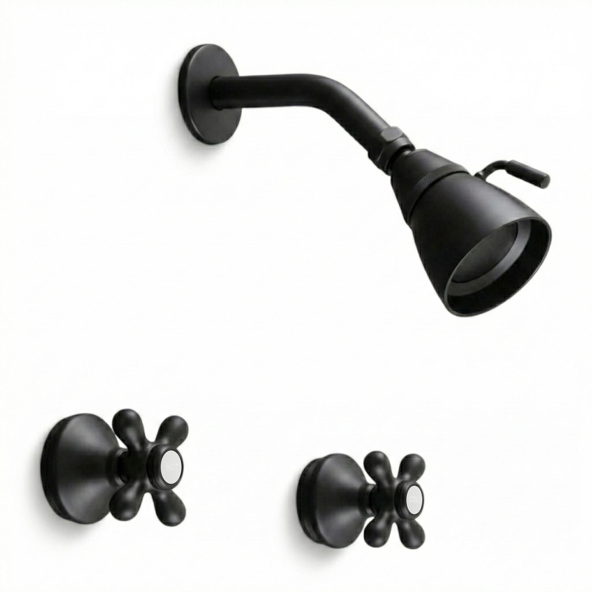 Sacramento In-Wall Shower Set P0846 | Strom Living Satin Black - Showers