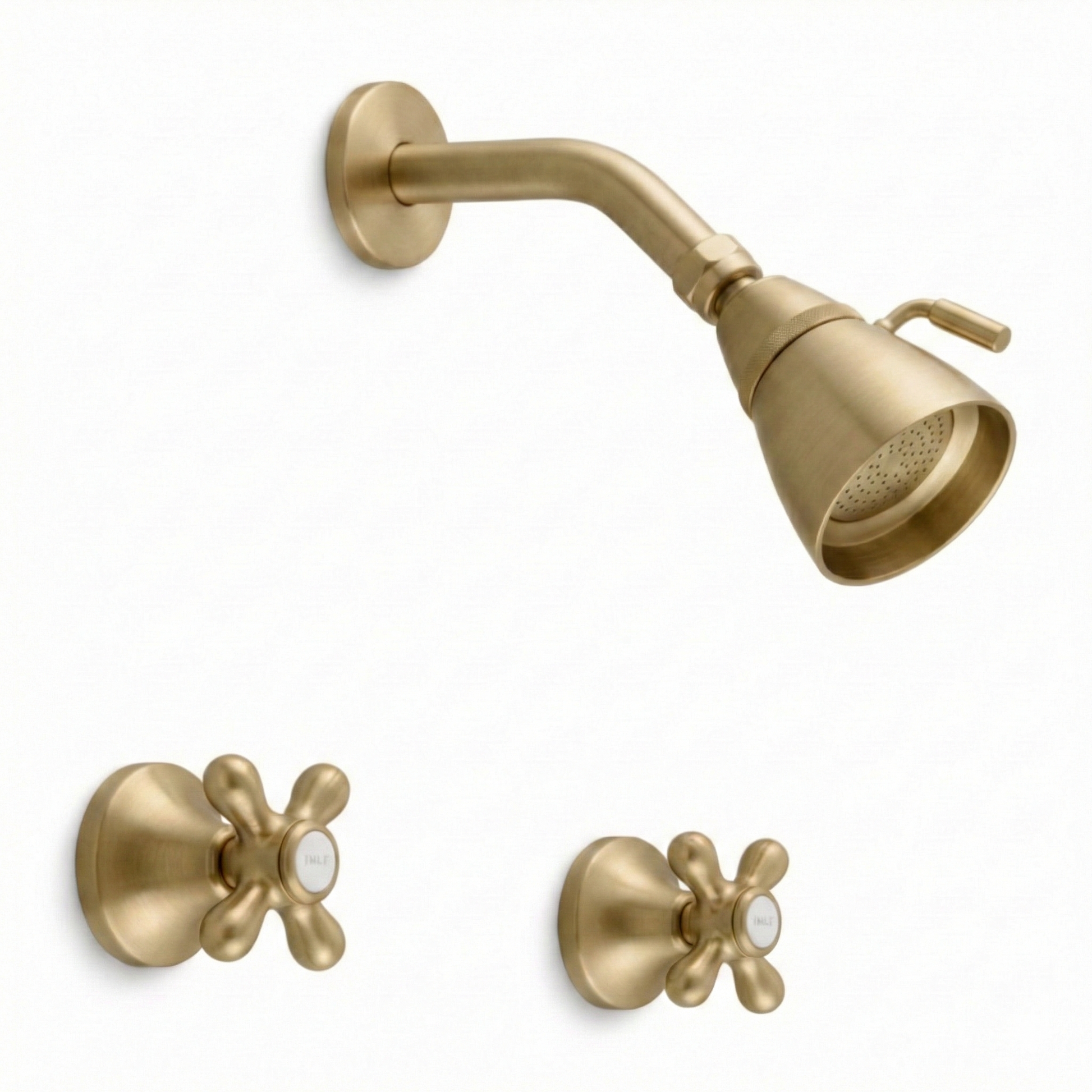Sacramento In-Wall Shower Set P0846 | Strom Living Satin Brass - Showers