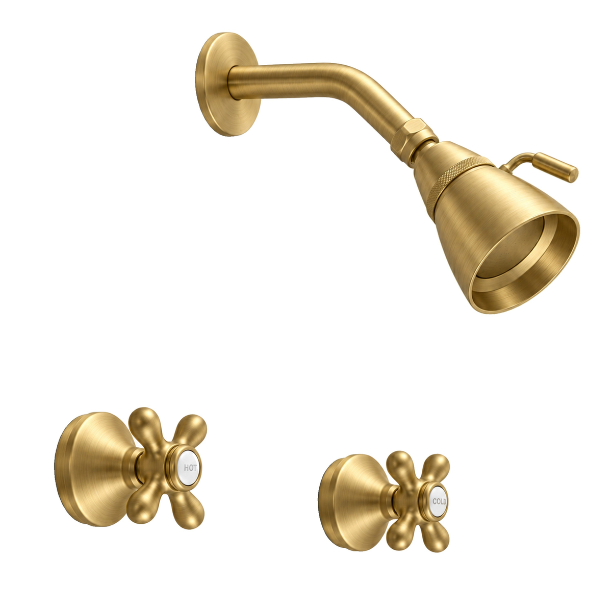 Sacramento In-Wall Shower Set P0846 in Satin Brass