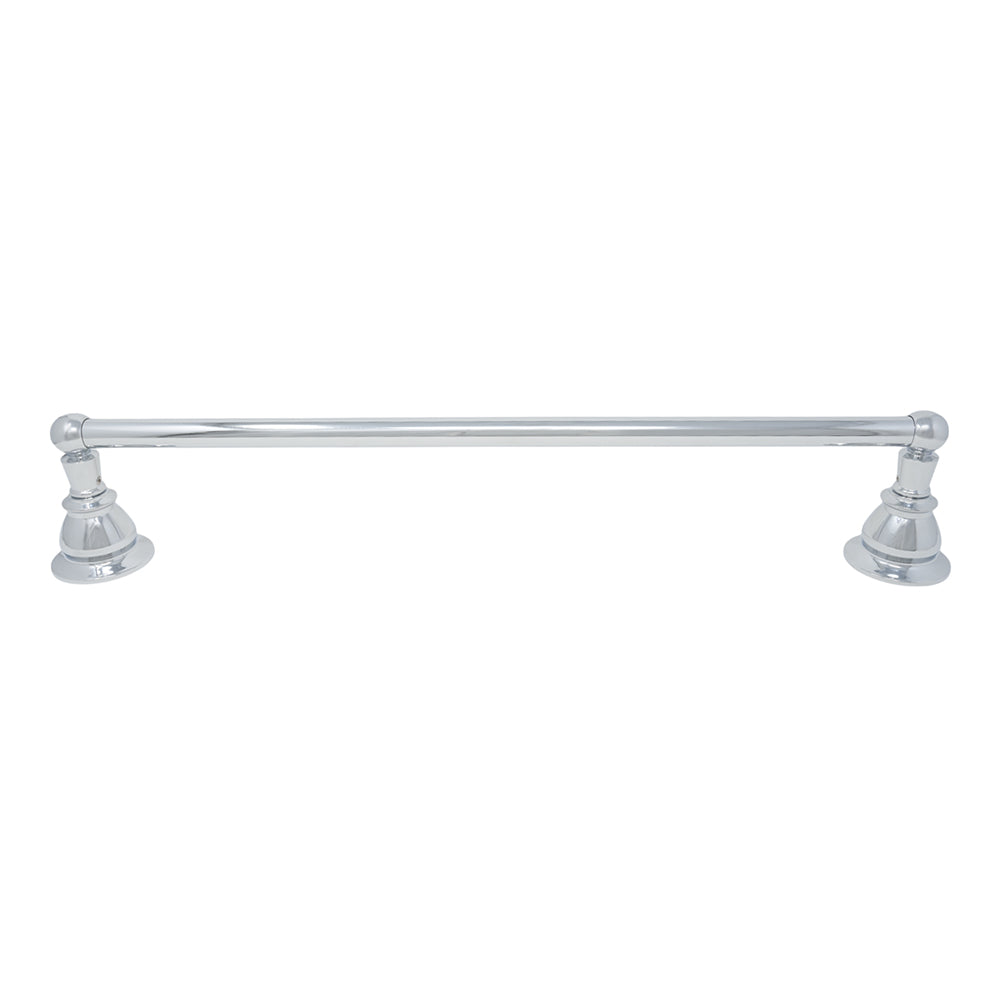Rio Grande Traditional Wall Mount 18" Towel Bar, Solid Brass and Escutcheons P0861 | Strom Living
