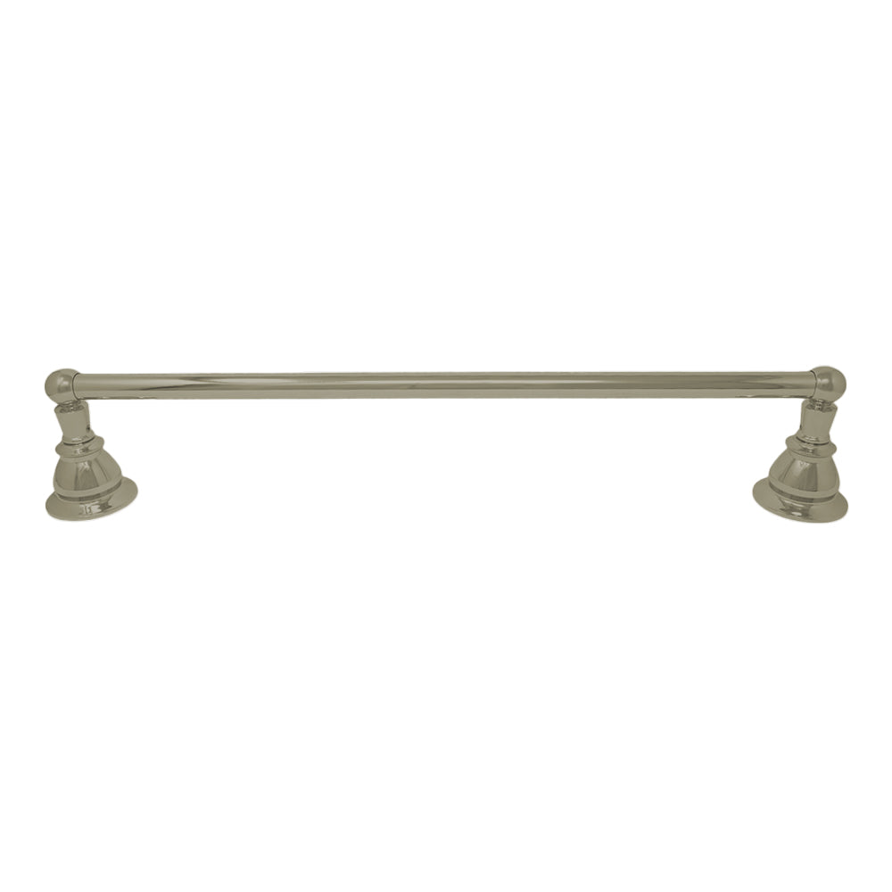 Strom Living Rio Grande Traditional Wall Mount 18" Towel Bar with High Quality Solid Brass and Escutcheons