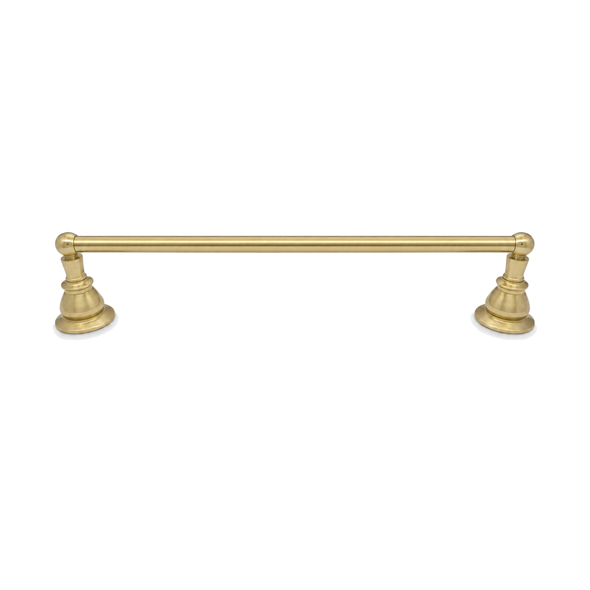 Rio Grande Traditional Wall Mount 18" Towel Bar, Solid Brass and Escutcheons P0861 | Strom Living Raw Brass 18" - Bathroom Accessories