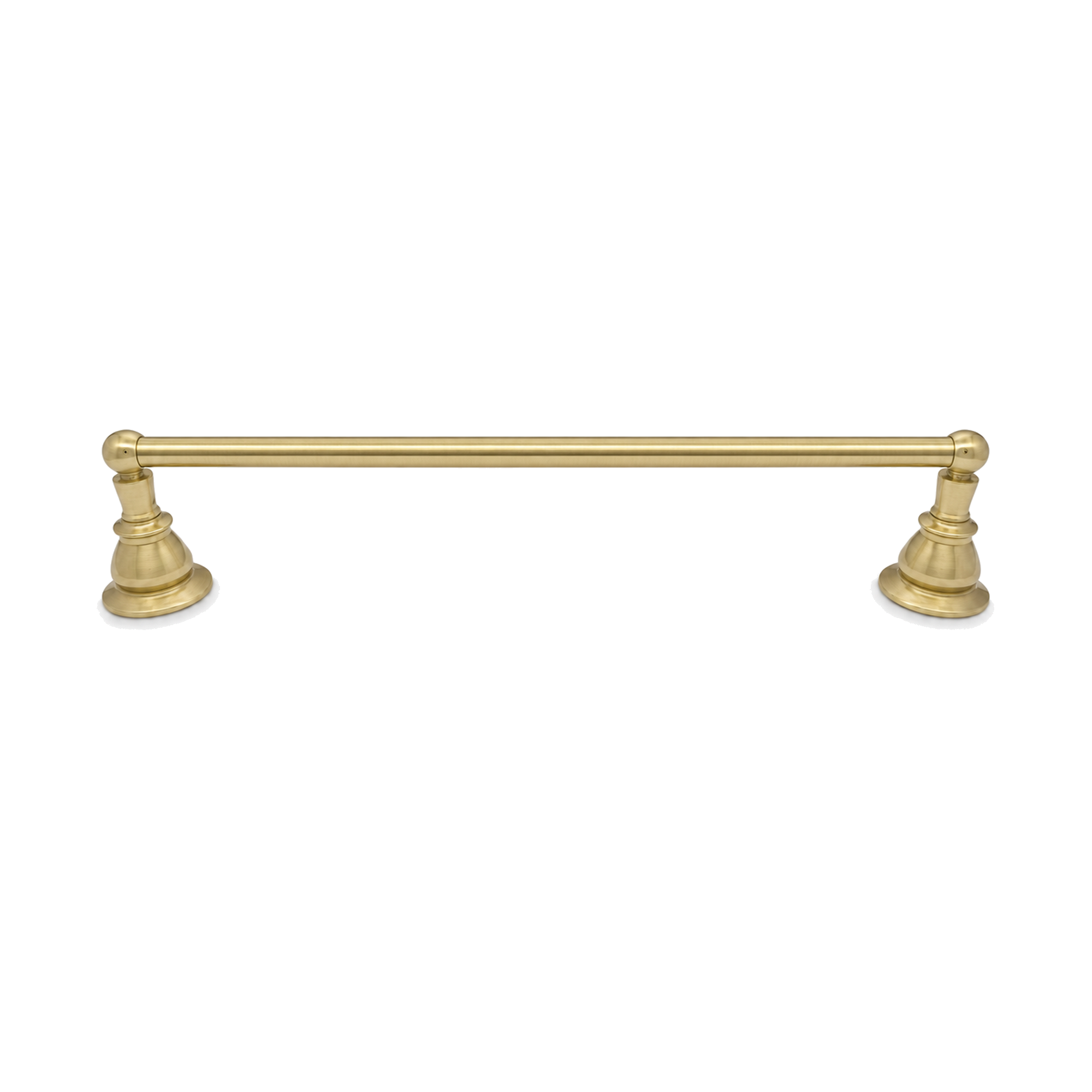 Rio Grande Traditional Wall Mount 18" Towel Bar, Solid Brass and Escutcheons P0861 | Strom Living Raw Brass 18" - Bathroom Accessories