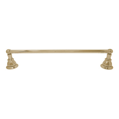 Strom Living Rio Grande Traditional Wall Mount 18" Towel Bar with High Quality Solid Brass and Escutcheons