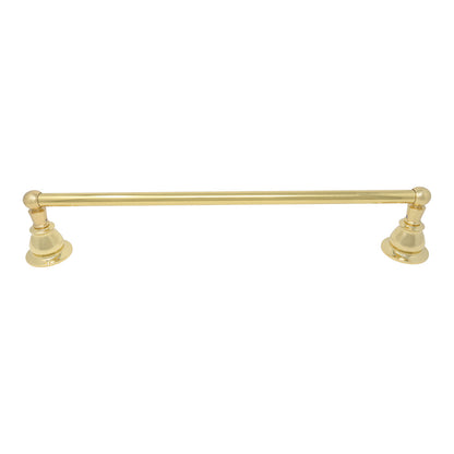 Strom Living Rio Grande Traditional Wall Mount 18" Towel Bar with High Quality Solid Brass and Escutcheons
