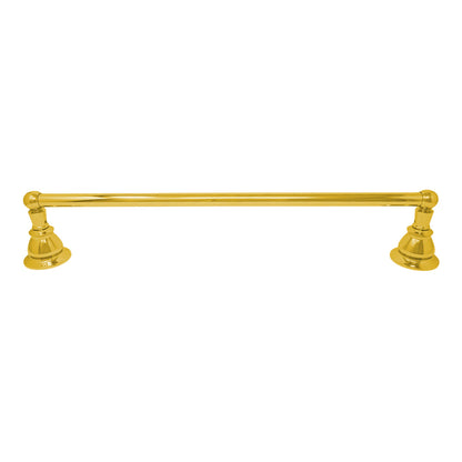 Strom Living Rio Grande Traditional Wall Mount 18" Towel Bar with High Quality Solid Brass and Escutcheons