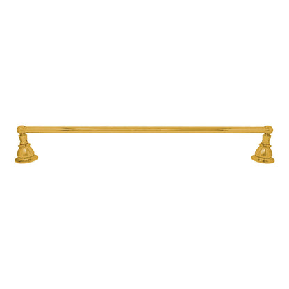 Strom Living Rio Grande Traditional Wall Mount 18" Towel Bar with High Quality Solid Brass and Escutcheons