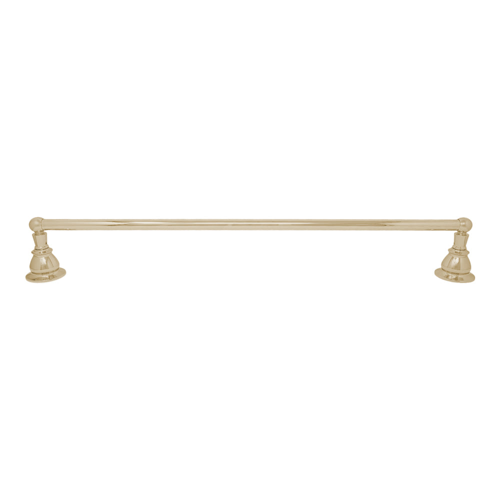 Strom Living Rio Grande Traditional Wall Mount 18" Towel Bar with High Quality Solid Brass and Escutcheons
