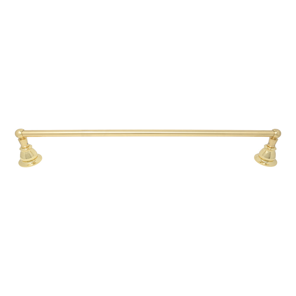 Rio Grande Traditional Wall Mount 18" Towel Bar, Solid Brass and Escutcheons P0861 | Strom Living