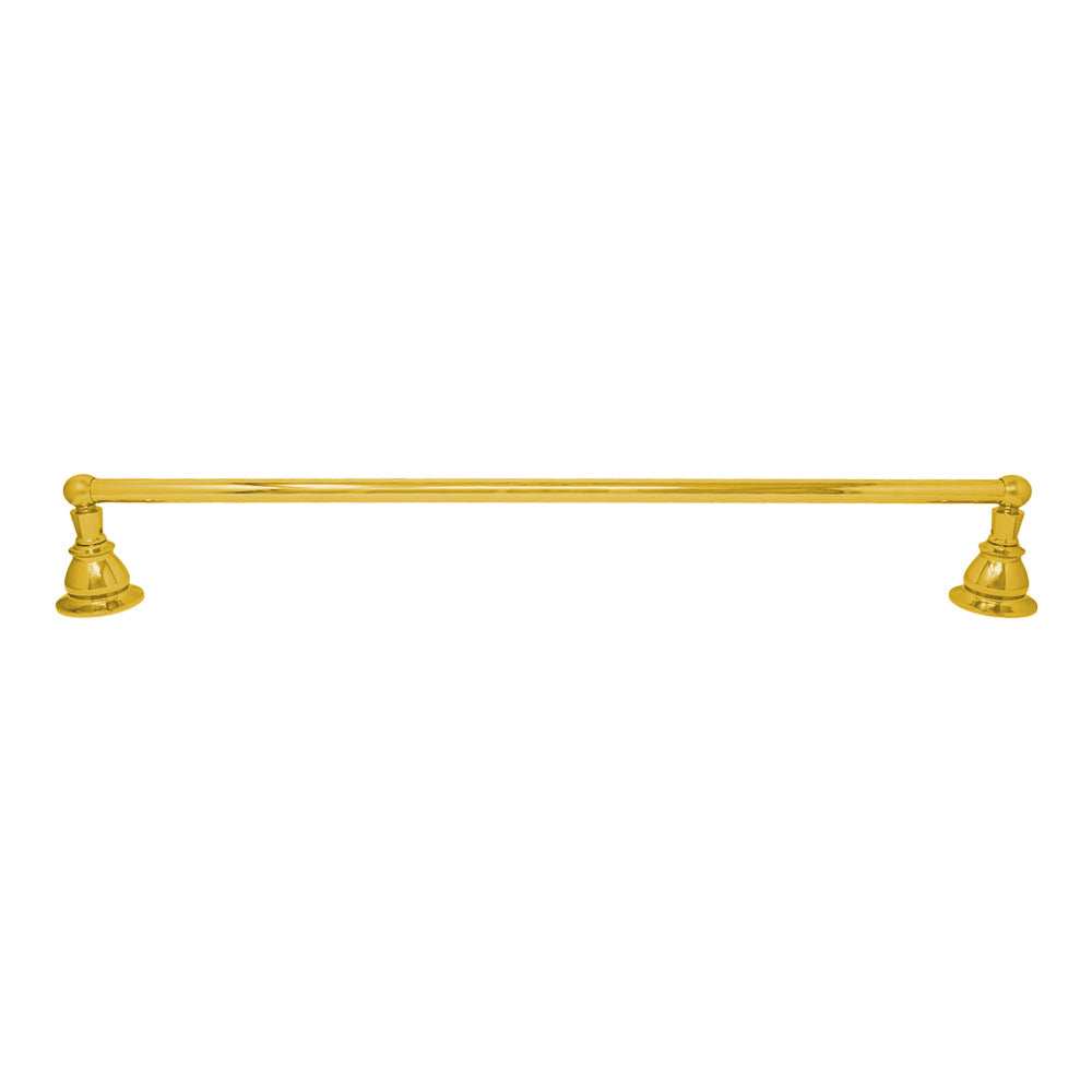 Rio Grande Traditional Wall Mount 18" Towel Bar, Solid Brass and Escutcheons P0861 | Strom Living