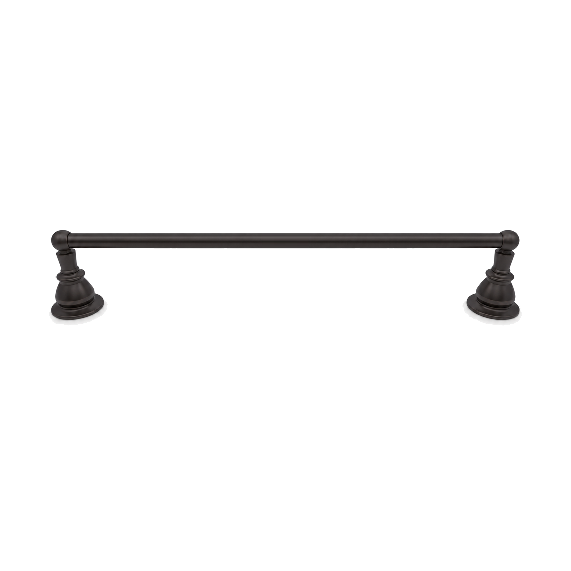 Rio Grande Traditional Wall Mount 18" Towel Bar, Solid Brass and Escutcheons P0861 | Strom Living Oil Rubbed Bronze 24" - Bathroom Accessories