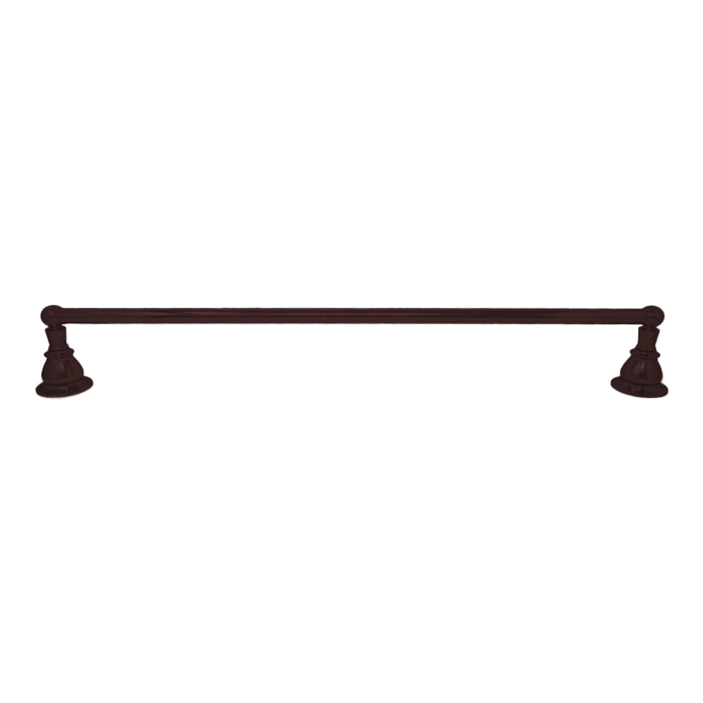 Strom Living Rio Grande Traditional Wall Mount 18" Towel Bar with High Quality Solid Brass and Escutcheons