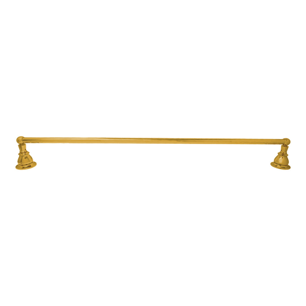 Rio Grande Traditional Wall Mount 18" Towel Bar, Solid Brass and Escutcheons P0861 | Strom Living