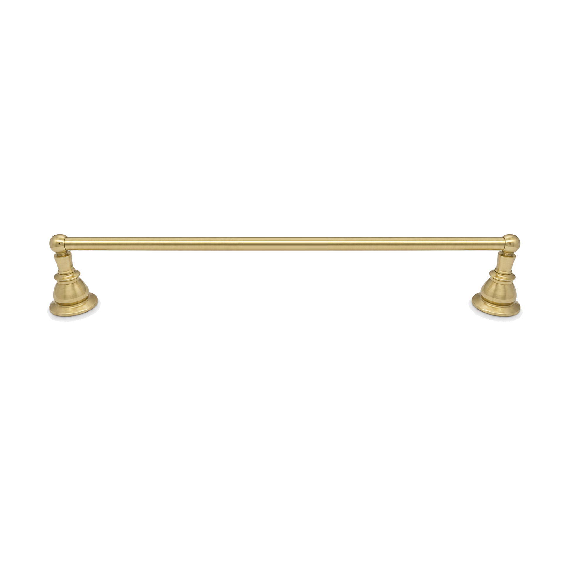 Rio Grande Traditional Wall Mount 18" Towel Bar, Solid Brass and Escutcheons P0861 | Strom Living Raw Brass 30" - Bathroom Accessories