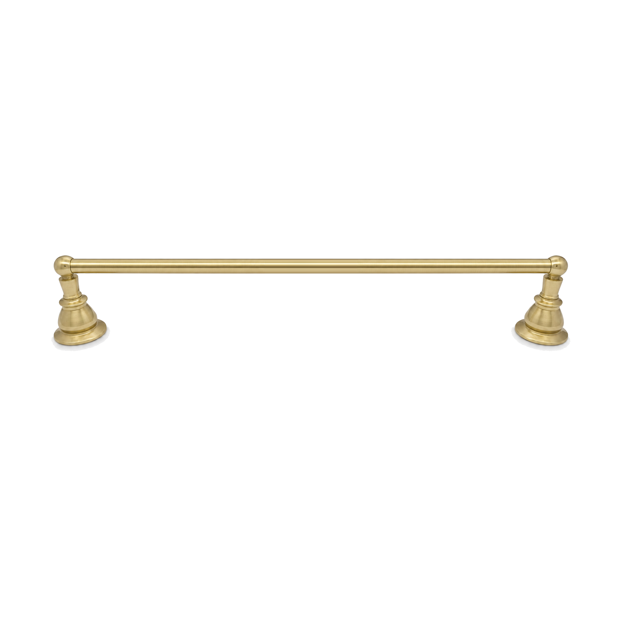 Rio Grande Traditional Wall Mount 18" Towel Bar, Solid Brass and Escutcheons P0861 | Strom Living Raw Brass 30" - Bathroom Accessories
